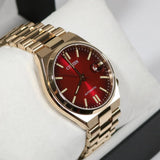 Citizen Tsuyosa Automatic Red Dial Gold Steel Strap Watch For Men - NJ0153-82X Authentic Buy Shop Now