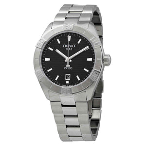 Tissot PR 100 Sport Quartz Black Dial Silver Steel Strap Watch For Men - T101.610.11.051.00 Authentic Buy Shop Now