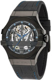Maserati Potenza Automatic Black Dial Black Leather Strap Watch For Men - R8821108009 Authentic Buy Shop Now