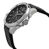 Michael Kors Brecken Chronograph Black Dial Black Leather Strap Watch For Men - MK8850 Authentic Buy Shop Now