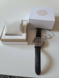 Versace Casual Chronograph Grey Dial Brown Leather Strap Watch for Men - VERG001-18 Authentic Buy Shop Now