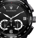 Maserati Traguardo Chronograph Black Dial Black Mesh Bracelet Watch For Men - R8873612031 Authentic Buy Shop Now