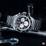 Tag Heuer Formula 1 Chronograph Black Dial Silver Steel Strap Watch for Men - CAZ101E.BA0842 Authentic Buy Shop Now