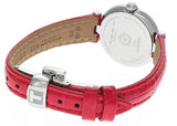 Tissot Bellissima Small Lady Diamonds Mother of Pearl Dial Red Leather Strap Watch For Women - T126.010.66.113.00 Authentic Buy Shop Now