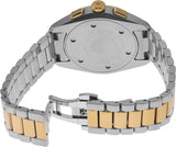 Emporio Armani Claudio Chronograph Green Dial Two Tone Steel Strap Watch For Women - AR11511 Authentic Buy Shop Now