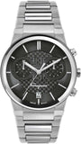 Salvatore Ferragamo Sapphire Chrono Black Dial Silver Steel Strap Watch for Men - SFME00321 Authentic Buy Shop Now