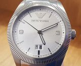 Emporio Armani Classic Silver Dial Silver Steel Strap Watch for Men - AR5894 Authentic Buy Shop Now