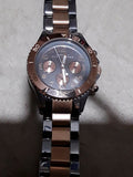 Marc Jacobs Marc Chronograph Grey Dial Two Tone Steel Strap Watch for Men - MBM3157 Authentic Buy Shop Now