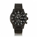 Hugo Boss Chronograph Black Dial Black Steel Strap Watch for Men - 1513180 Authentic Buy Shop Now