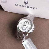 Maserati Ingegno Chronograph White Dial Silver Steel Strap Watch For Men - R8873619004 Authentic Buy Shop Now