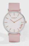 Coach Perry Mother of Pearl Pink Dial Pink Leather Strap Watch for Women - 14503244 Authentic Buy Shop Now