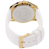 Guess G-Twist Gold Dial White Rubber Strap Watch for Women - W0911L7 Authentic Buy Shop Now