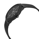Calvin Klein Minimal Black Dial Black Mesh Bracelet Watch for Women - K3M5245X Authentic Buy Shop Now