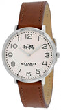 Coach Slim Easton White Dial Brown Leather Strap Watch for Women - 14502682 Authentic Buy Shop Now