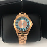 Marc Jacobs Henry Rose Gold Dial Rose Gold Steel Strap Watch for Women - MBM3296 Authentic Buy Shop Now