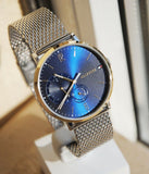 Tommy Hilfiger Brooklyn Quartz Blue Dial Silver Mesh Bracelet Watch for Men - 1791505 Authentic Buy Shop Now