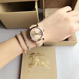 Burberry The City Diamonds Beige Dial Beige Leather Strap Watch for Women - BU9131 Authentic Buy Shop Now
