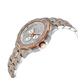 Bulova Octova Crystal Silver Dial Two Tone Steel Strap Watch for Men - 98C133 Authentic Buy Shop Now