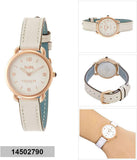 Coach Delancey White Dial White Leather Strap Watch for Women - 14502790 Authentic Buy Shop Now