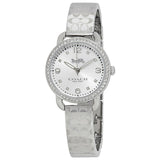 Coach Delancey White Dial Silver Steel Strap Watch for Women - 14502353 Authentic Buy Shop Now