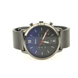 Fossil Neutra Chronograph Blue Dial Silver Mesh Bracelet Watch for Men - FS5383 Authentic Buy Shop Now