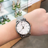 Emporio Armani Luigi White Dial Silver Mesh Strap Watch for Men - AR1812 Authentic Buy Shop Now