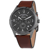 Fossil Forrester Chronograph Grey Dial Brown Leather Strap Watch for Men - FS5815 Authentic Buy Shop Now
