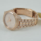Michael Kors Lauryn Crystals Rose Gold Dial Rose Gold Steel Strap Watch For Women - MK3931 Authentic Buy Shop Now