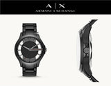 Armani Exchange Hampton Chronograph Black Dial Black Steel Strap Watch For Men - AX2189 Authentic Buy Shop Now