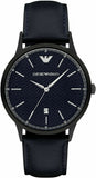 Emporio Armani Renato Quartz Blue Dial Blue Leather Strap Watch For Men - AR11190 Authentic Buy Shop Now