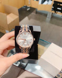 Emporio Armani Classic Silver Dial Two Tone Steel Strap Watch For Men - AR1839 Authentic Buy Shop Now