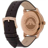 Emporio Armani Classic Analog Grey Dial Brown Leather Strap Watch For Men - AR1813 Authentic Buy Shop Now