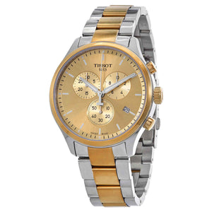 Tissot T Sport Chrono XL Classic Gold Dial Two Tone Steel Strap Watch for Men - T116.617.22.021.00 Authentic Buy Shop Now
