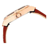 Guess Limelight Quartz White Dial Brown Leather Strap Watch For Women - W0775L7 Authentic Buy Shop Now