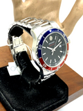 Movado Series 800 Pepsi Black Dial Silver Steel Strap Watch for Men - 2600152 Authentic Buy Shop Now