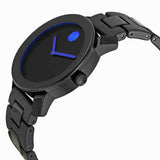 Movado Bold TR90 Black Dial Black Steel Strap Watch for Men - 3600099 Authentic Buy Shop Now