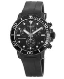 Tissot Seastar 1000 Chronograph Black Dial Black Rubber Strap Watch For Men - T120.417.37.051.02 Authentic Buy Shop Now