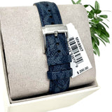 Michael Kors Slim Runway Analog Blue Dial Blue Leather Strap Watch For Men - MK8907 Authentic Buy Shop Now
