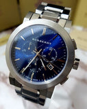Burberry The City Blue Dial Silver Steel Strap Watch for Men - BU9363 Authentic Buy Shop Now