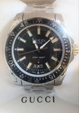 Gucci Dive Quartz Black Dial Silver Steel Strap Watch For Men - YA136301 Authentic Buy Shop Now