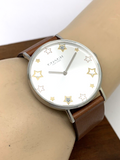 Coach Perry White Dial Brown Leather Strap Watch for Women - 14503242 Authentic Buy Shop Now