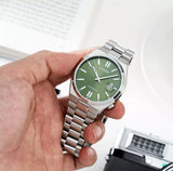 Citizen x Pantone Automatic Peaceful Green Dial Silver Steel Strap Watch For Men - NJ0158-89Z Authentic Buy Shop Now