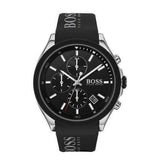 Hugo Boss Velocity Black Dial Black Leather Strap Watch for Men - 1513716 Authentic Buy Shop Now