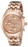 Marc Jacobs Peeker Chronograph Rose Gold Dial Rose Gold Steel Strap Watch for Women - MBM3394 Authentic Buy Shop Now