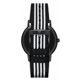 Emporio Armani Kappa Analog White Dial Two Tone Nylon Strap Watch For Men - AR80004 Authentic Buy Shop Now