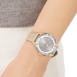 Swarovski Octea Nova Grey Dial Grey Leather Strap Watch for Women - 5295326 Authentic Buy Shop Now