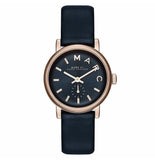 Marc Jacobs Baker Navy Blue Dial Blue Leather Strap Watch for Women - MBM1331 Authentic Buy Shop Now