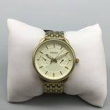 Fossil Tailor Gold Dial Gold Steel Strap Watch for Women - ES3714 Authentic Buy Shop Now