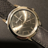 Burberry The City Grey Dial Black Leather Strap Watch for Men - BU9030 Authentic Buy Shop Now
