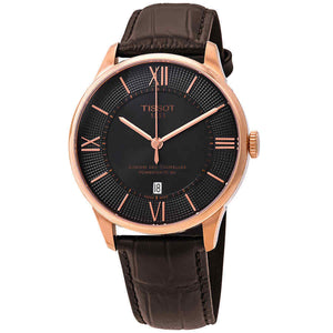 Tissot Chemin des Tourelles Powermatic 80 Brown Dial Brown Leather Strap Watch for Men - T099.407.36.448.00 Authentic Buy Shop Now
